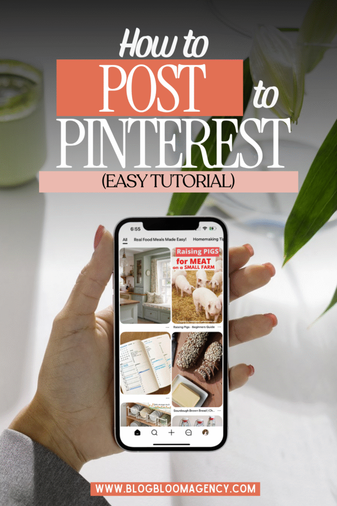 how to post to pinterest  pin image