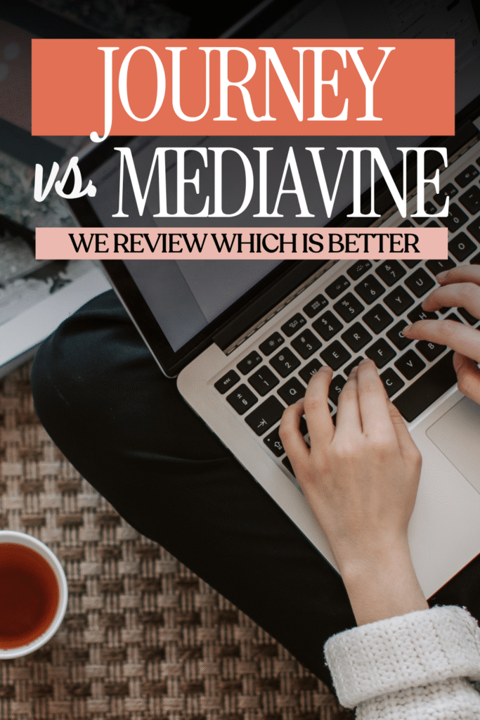 journey vs mediavine pinterest image