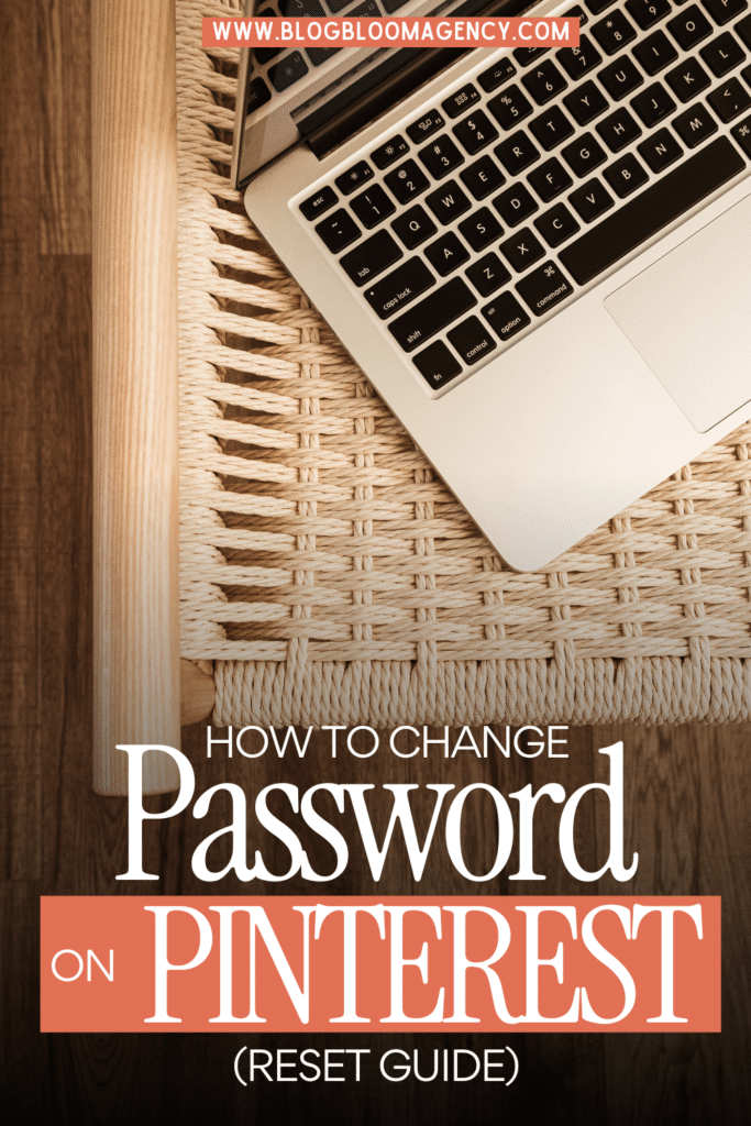 how to change password on pinterest